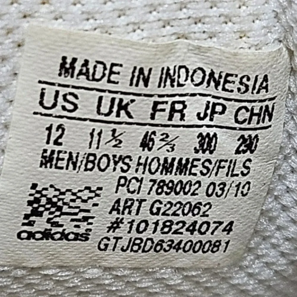 Adidas Superstar 2G Sneakers Adidas White Black G22062 Mens 12